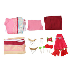 Film White Snake Baoqing Old Fox Tenue Rose Cosplay Costume