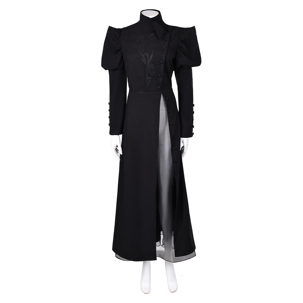 Film Wicked(2024) Elphaba Robe Noire Cosplay Costume
