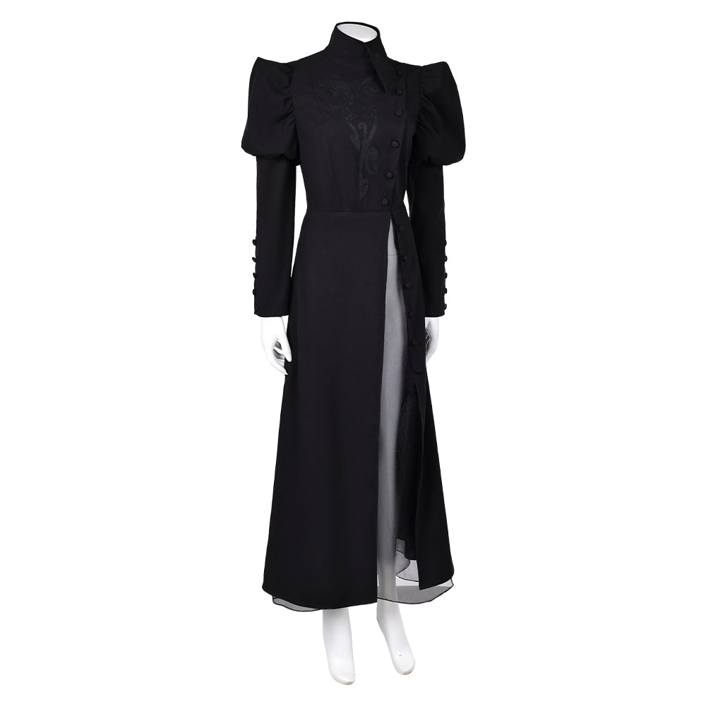 Film Wicked(2024) Elphaba Robe Noire Cosplay Costume