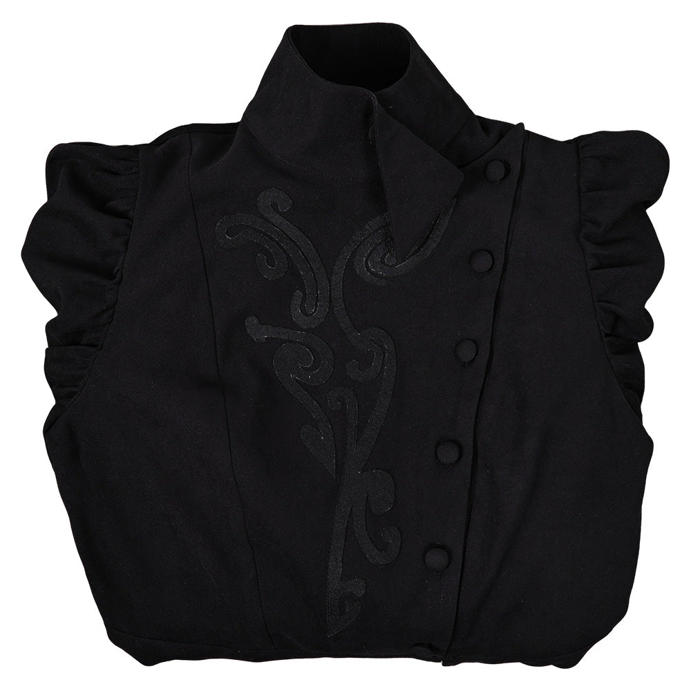 Film Wicked(2024) Elphaba Robe Noire Cosplay Costume