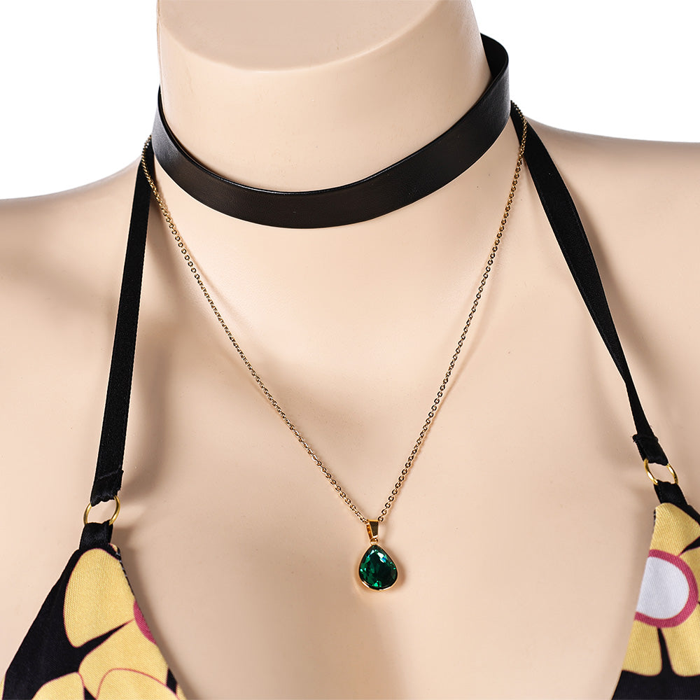 Final Fantasy Tifa Lockhart Maillot de Bain Bikini Imprimé Noir Cosplay Costume