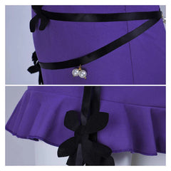 Final Fantasy Tifa Lockhart Robe Violette Cosplay Costume