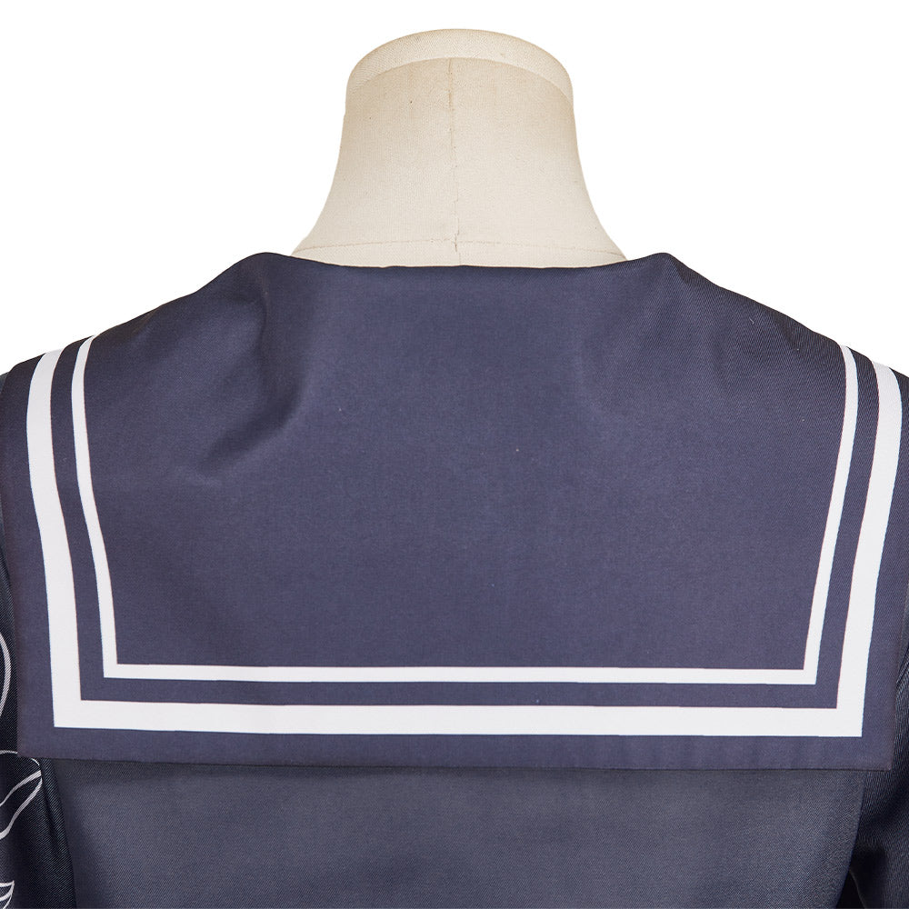 Final Fantasy Tifa Lockhart Tenue d'Uniforme Blance Cosplay Costume