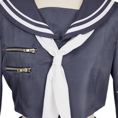 Final Fantasy Tifa Lockhart Tenue d'Uniforme Blance Cosplay Costume
