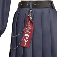 Final Fantasy Tifa Lockhart Tenue d'Uniforme Blance Cosplay Costume