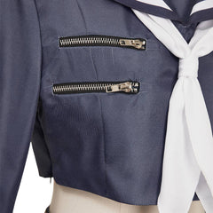 Final Fantasy Tifa Lockhart Tenue d'Uniforme Blance Cosplay Costume