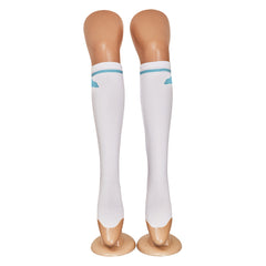 Final Fantasy Tifa Lockhart Tenue d'Uniforme Blance Cosplay Costume