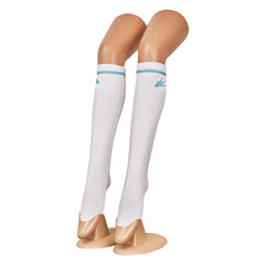 Final Fantasy Tifa Lockhart Tenue d'Uniforme Blance Cosplay Costume