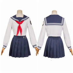 Final Fantasy Tifa Lockhart Tenue d'Uniforme Blance Cosplay Costume