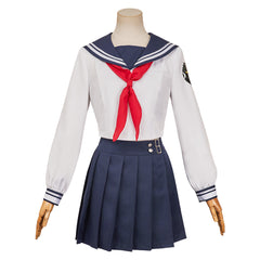 Final Fantasy Tifa Lockhart Tenue d'Uniforme Blance Cosplay Costume