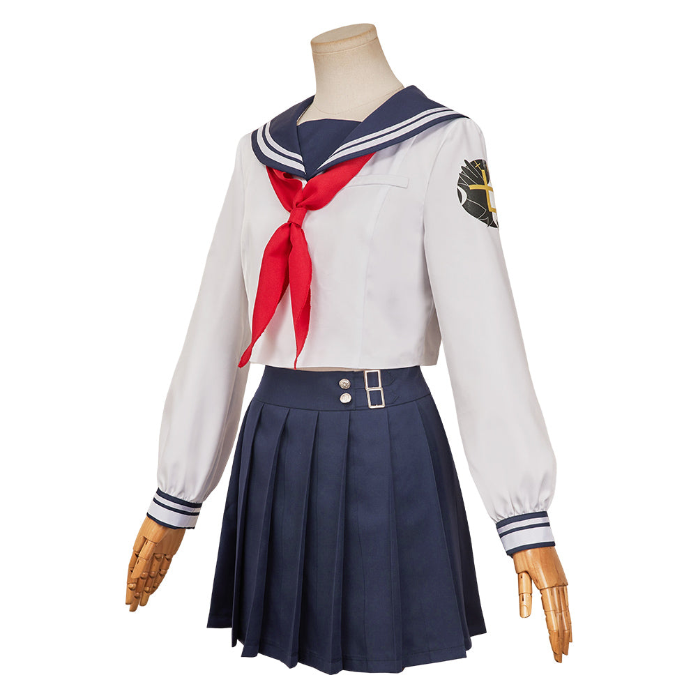Final Fantasy Tifa Lockhart Tenue d'Uniforme Blance Cosplay Costume