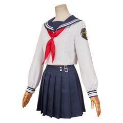Final Fantasy Tifa Lockhart Tenue d'Uniforme Blance Cosplay Costume