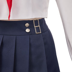 Final Fantasy Tifa Lockhart Tenue d'Uniforme Blance Cosplay Costume