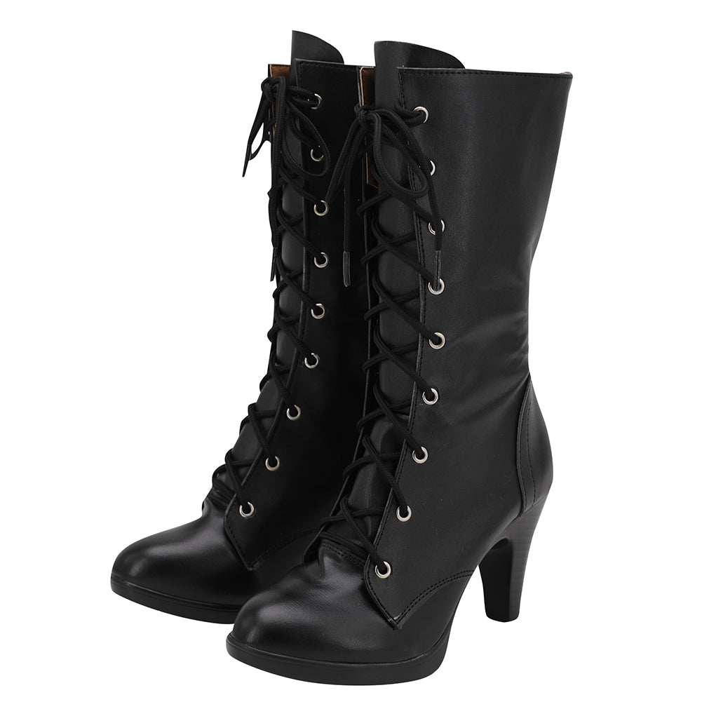 Final Fantasy VII Remake FF7 Tifa Lockhart Cosplay Chaussures Noires