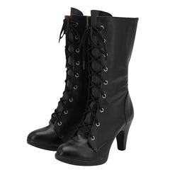 Final Fantasy VII Remake FF7 Tifa Lockhart Cosplay Chaussures Noires