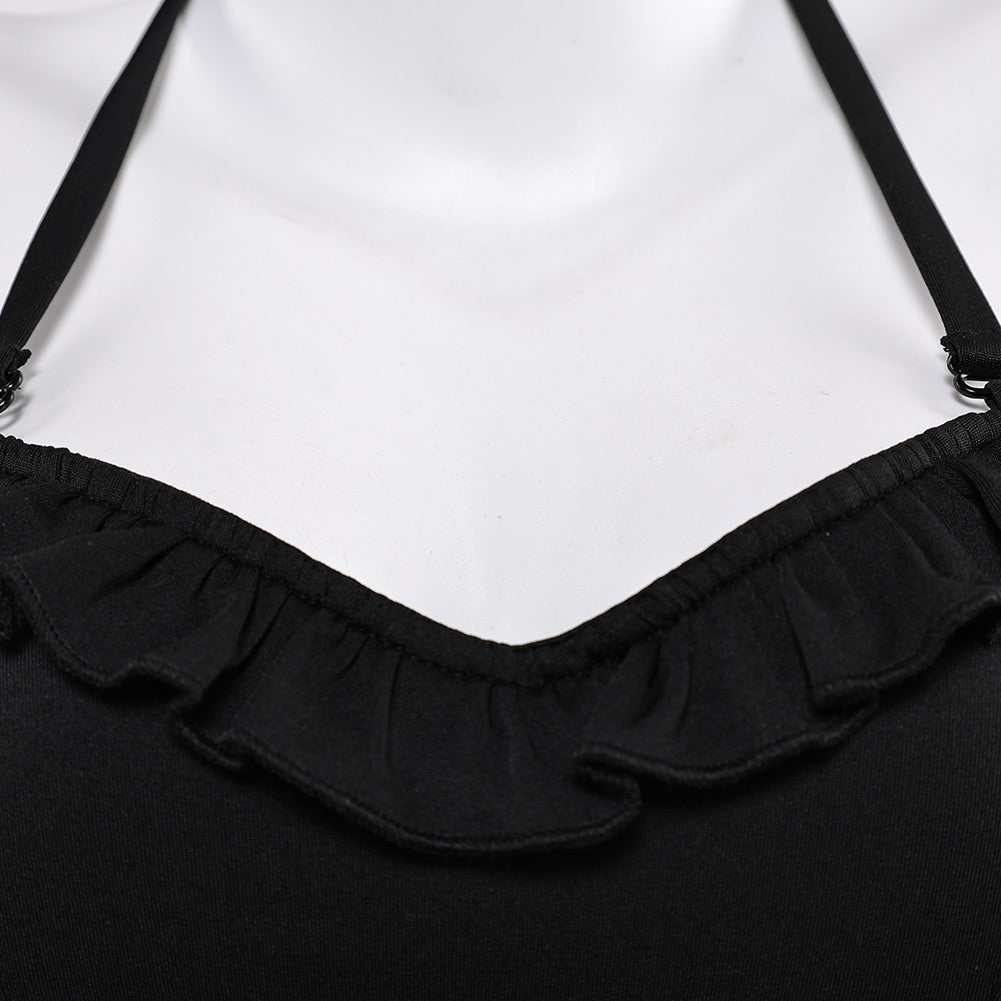 Final Fantasy VII Tifa Lockhart Maillot de Bain Bikini Noir Cosplay Costume