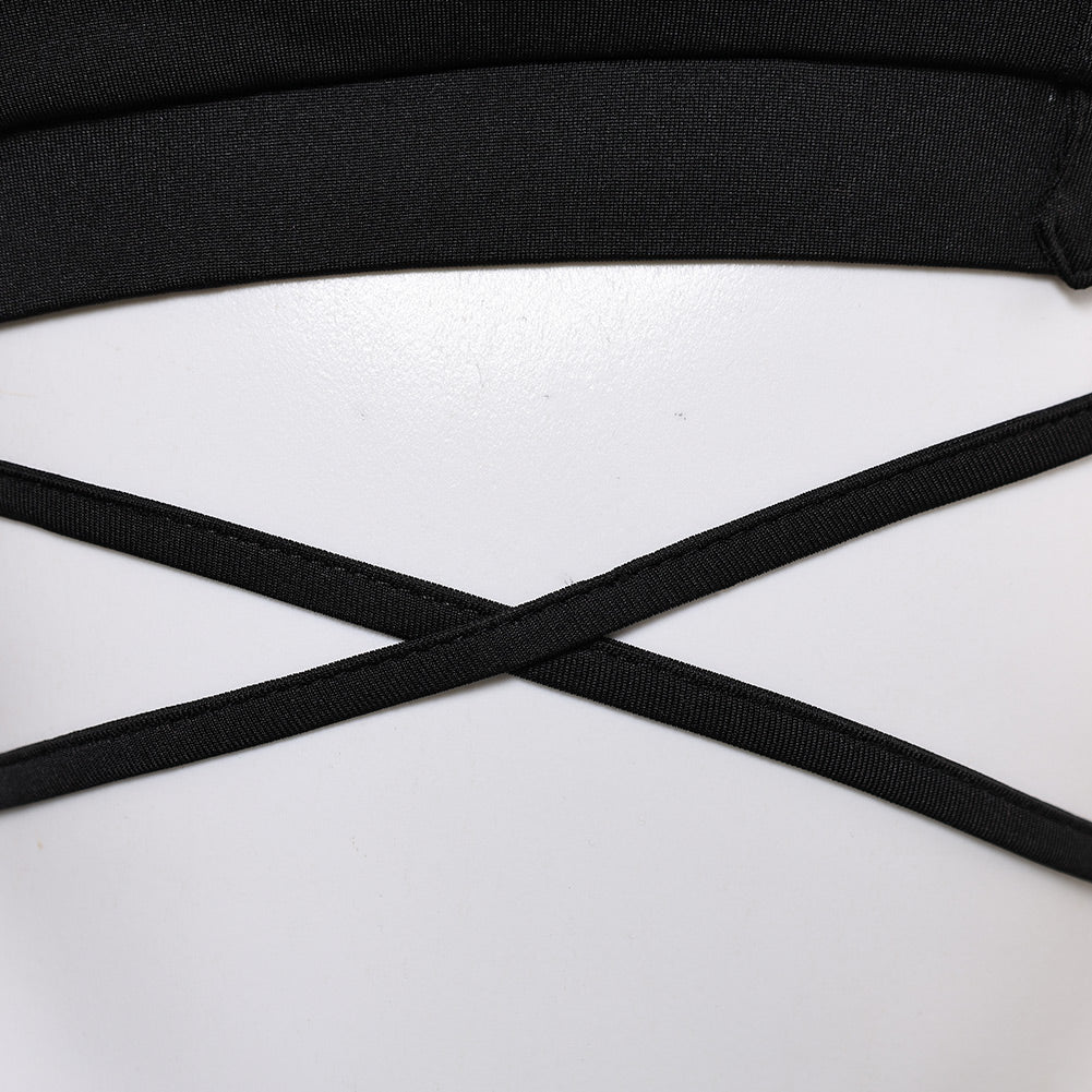 Final Fantasy VII Tifa Lockhart Maillot de Bain Bikini Noir Cosplay Costume