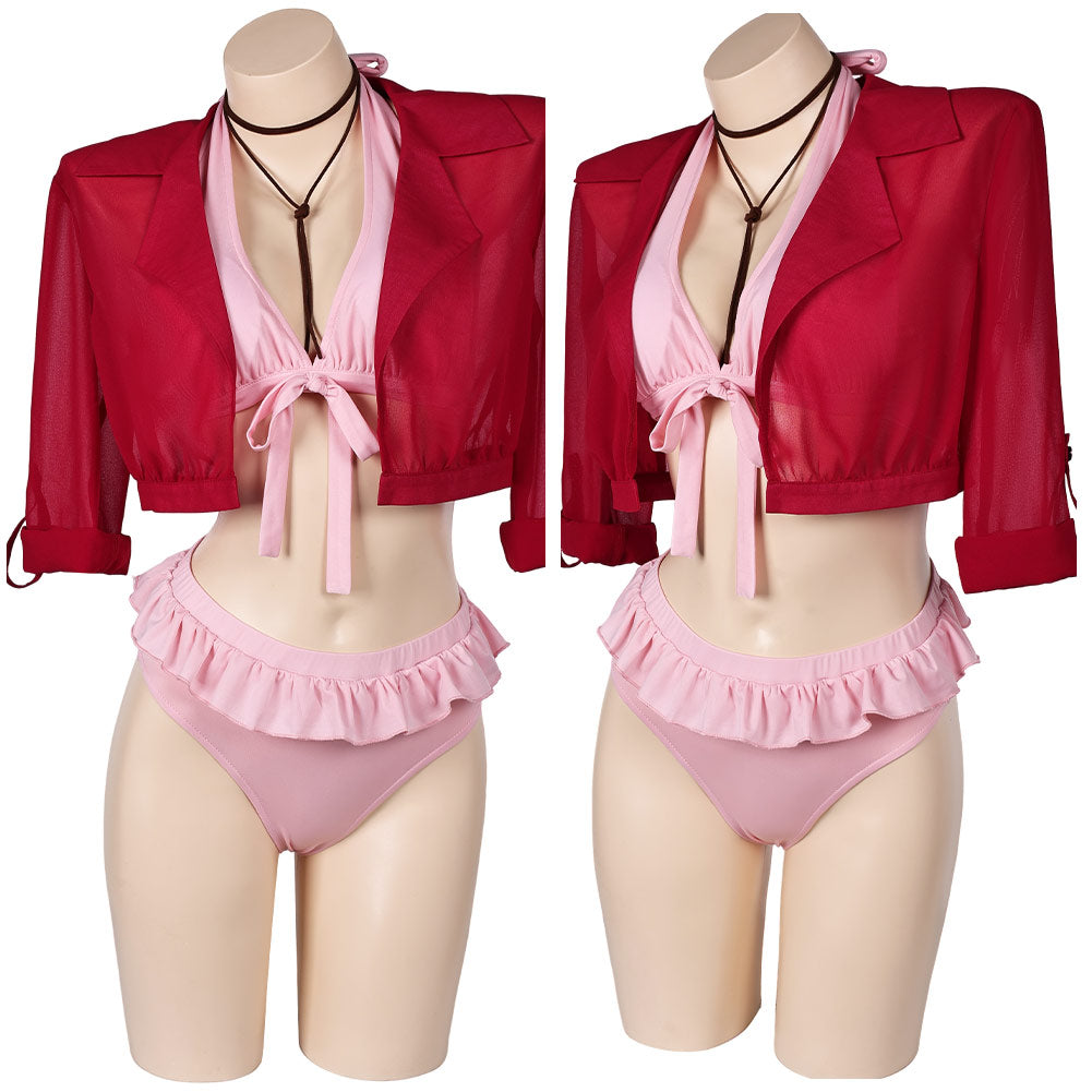 Final Fantasy VII: Rebirth Aerith Gainsborough Maillot de Bain Bikinis Cosplay Costume Design Original