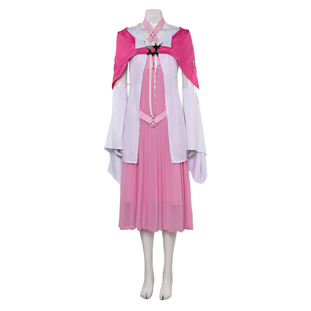 Final Fantasy VII: Remake FF7 FF VII Aerith Gainsborough Tenue Rose Cosplay Costume