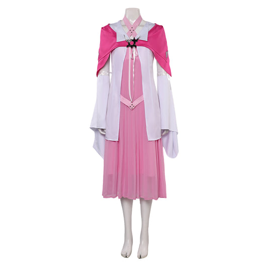 Final Fantasy VII: Remake FF7 FF VII Aerith Gainsborough Tenue Rose Cosplay Costume