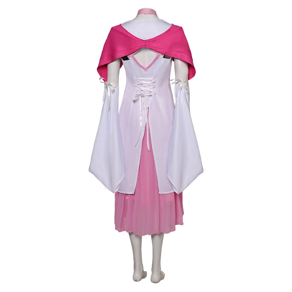 Final Fantasy VII: Remake FF7 FF VII Aerith Gainsborough Tenue Rose Cosplay Costume