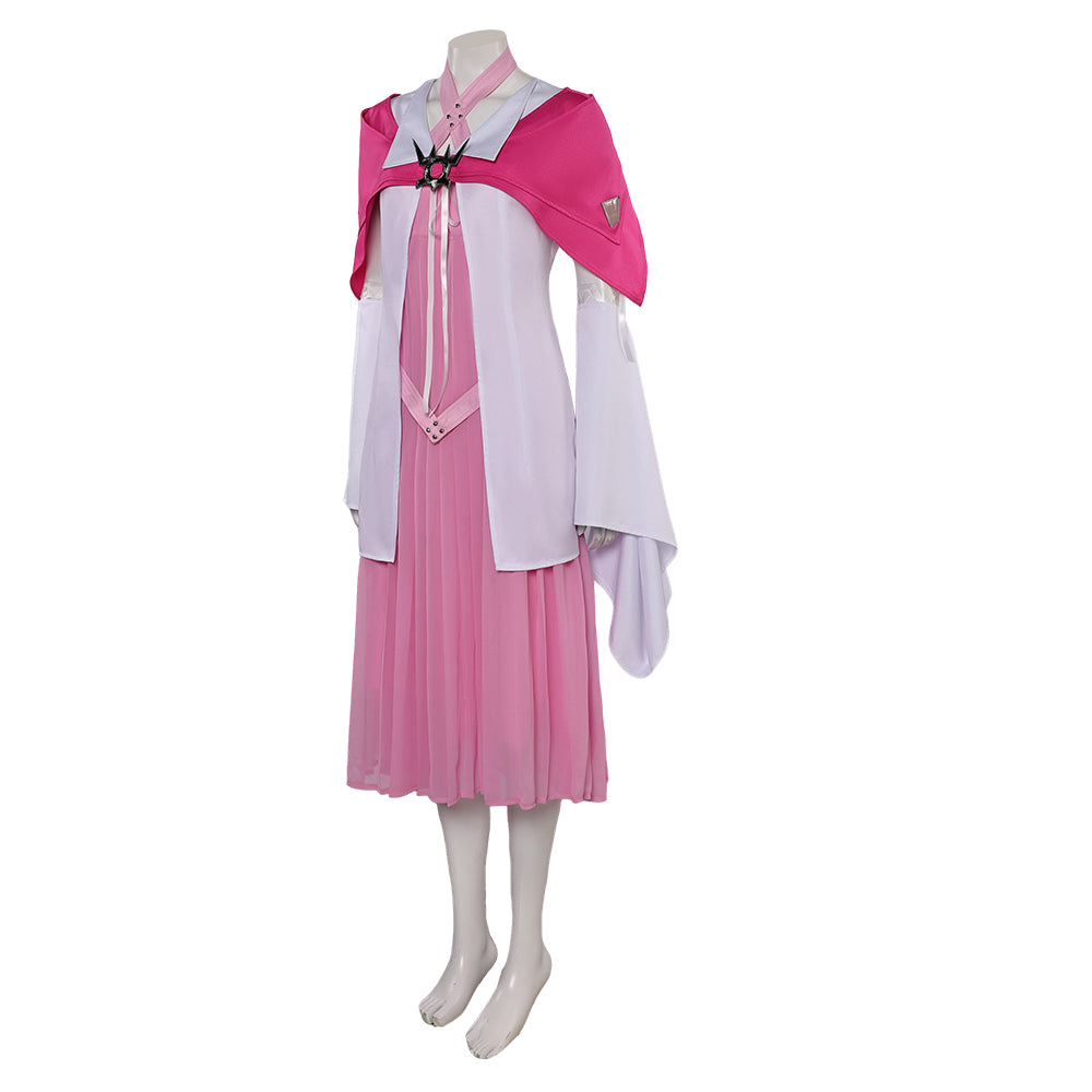 Final Fantasy VII: Remake FF7 FF VII Aerith Gainsborough Tenue Rose Cosplay Costume