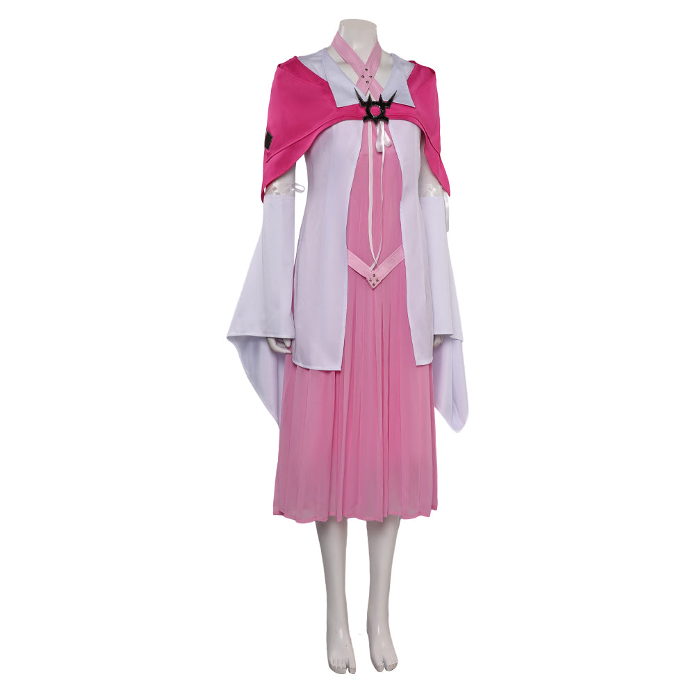 Final Fantasy VII: Remake FF7 FF VII Aerith Gainsborough Tenue Rose Cosplay Costume
