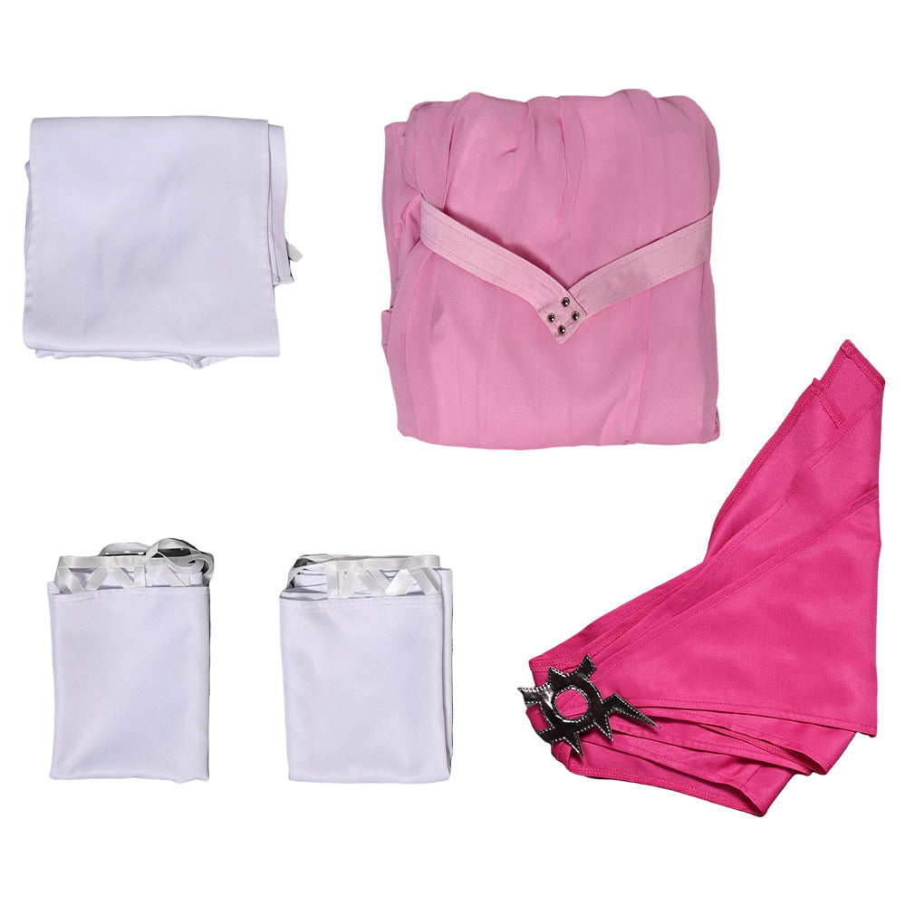 Final Fantasy VII: Remake FF7 FF VII Aerith Gainsborough Tenue Rose Cosplay Costume