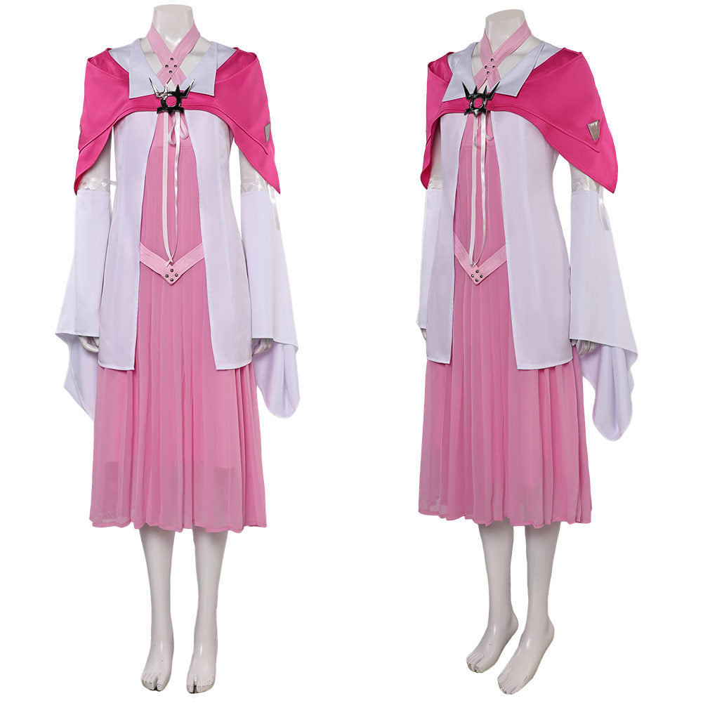 Final Fantasy VII: Remake FF7 FF VII Aerith Gainsborough Tenue Rose Cosplay Costume