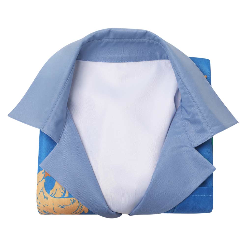 Final Fantasy VIII Chocobo World Cloud Chemise Bleu Cosplay Costume