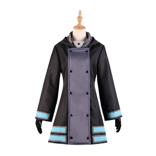 Fire Force Saison 3(2025) Maki Oze Tenue Noire et Violette Cosplay Costume