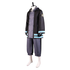 Fire Force Saison 3(2025) Shinra Kusakabe Tenue Noire et Violette Cosplay Costume