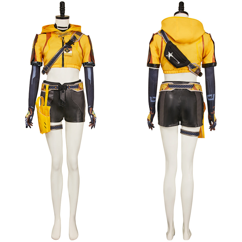 FragPunk(2025) Hollowpoint Tenue Jaune Cosplay Costume