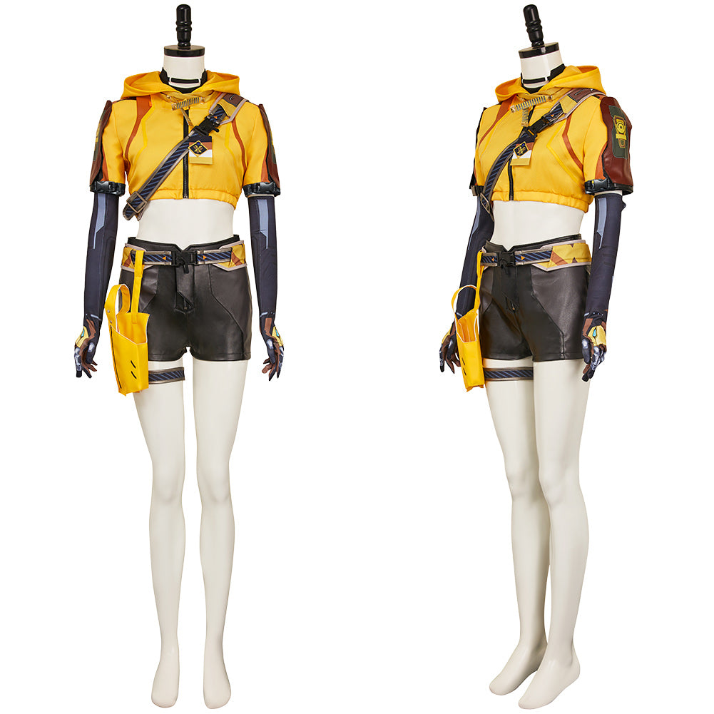 FragPunk(2025) Hollowpoint Tenue Jaune Cosplay Costume