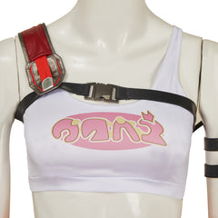 FragPunk(2025) Nitro Tenue Blanche et Orange Cosplay Costume