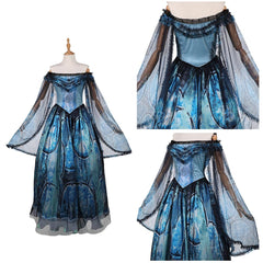 Frankenstein Elizabeth Robe Bleue Cosplay Costume