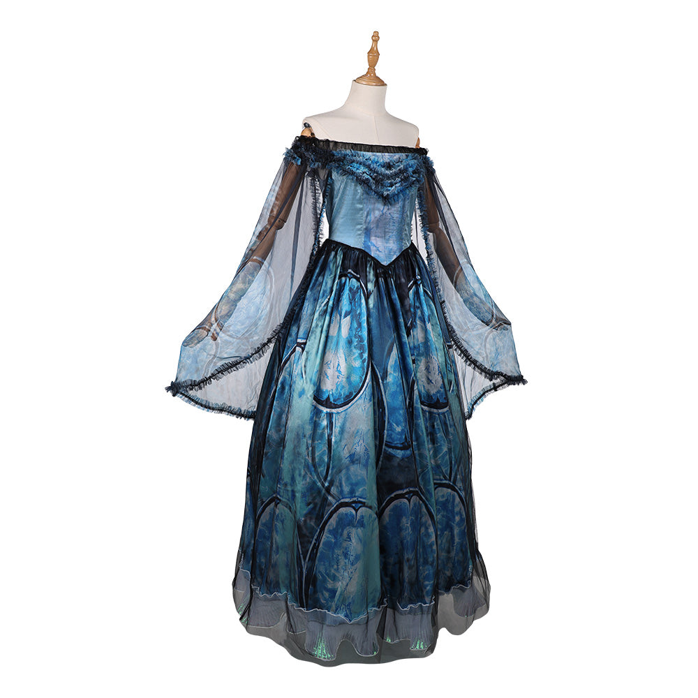 Frankenstein Elizabeth Robe Bleue Cosplay Costume