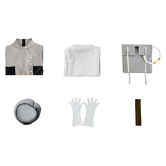 Gachiakuta Aisha Tenue Grise et Noire Cosplay Costume