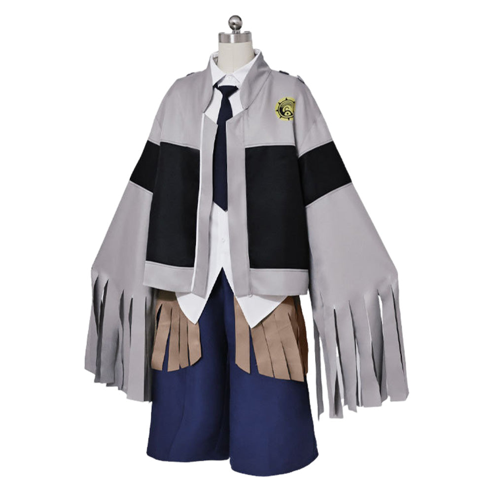 Gachiakuta Tamji Keinzu Tenue Grise et Noire Cosplay Costume