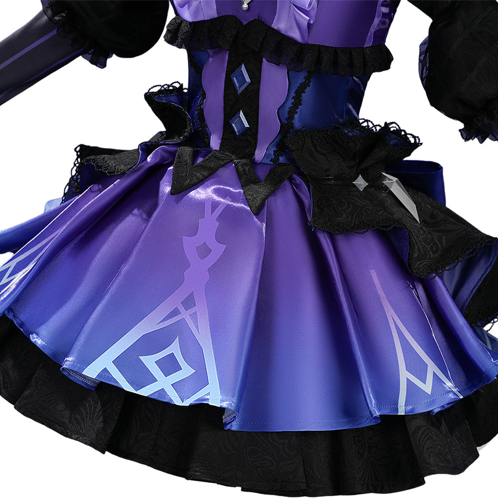 Genshin Impact Clorinde Tenue Violette Cosplay Costume