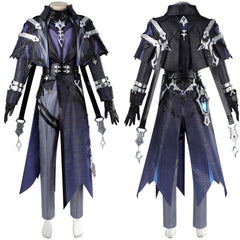 Genshin Impact Flins Tenue Noire Cosplay Costume