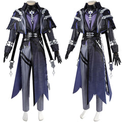 Genshin Impact Flins Tenue Noire Cosplay Costume