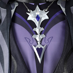 Genshin Impact Flins Tenue Noire Cosplay Costume