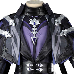 Genshin Impact Flins Tenue Noire Cosplay Costume