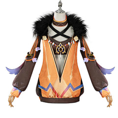 Genshin Impact Lansan Tenue Orange Cosplay Costume