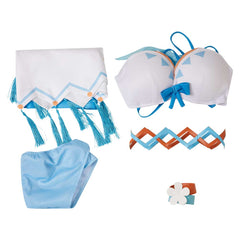Genshin Impact Lumine Maillot de Bain Bikini Hotspring Cosplay Costume