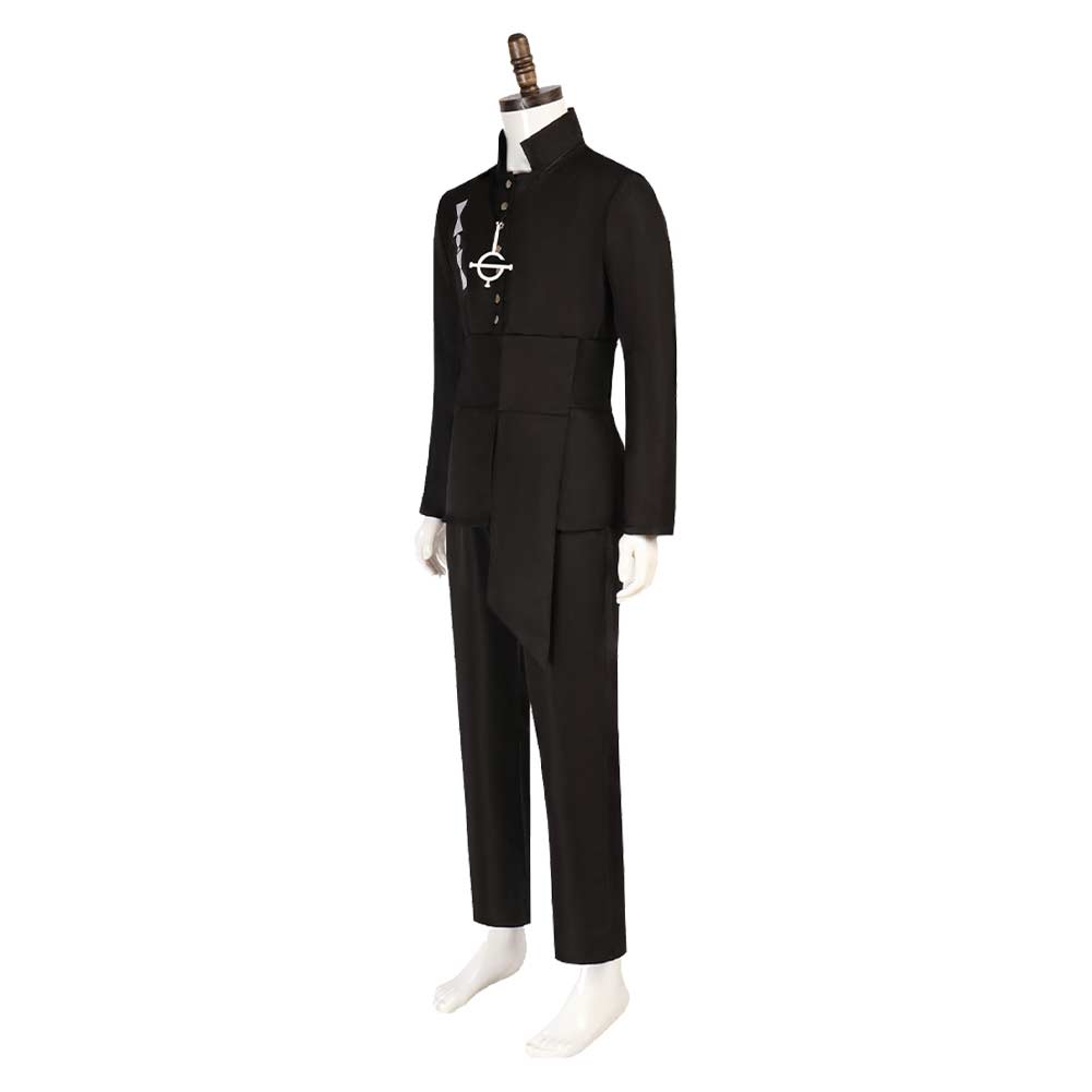 Ghost Aether Tenue Noire Cosplay Costume