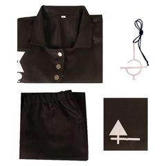 Ghost Aether Tenue Noire Cosplay Costume