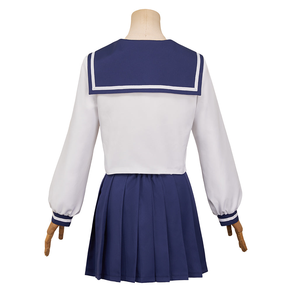 Gintama Shimura Tae Uniforme Bleu et Blanc Cosplay Costume