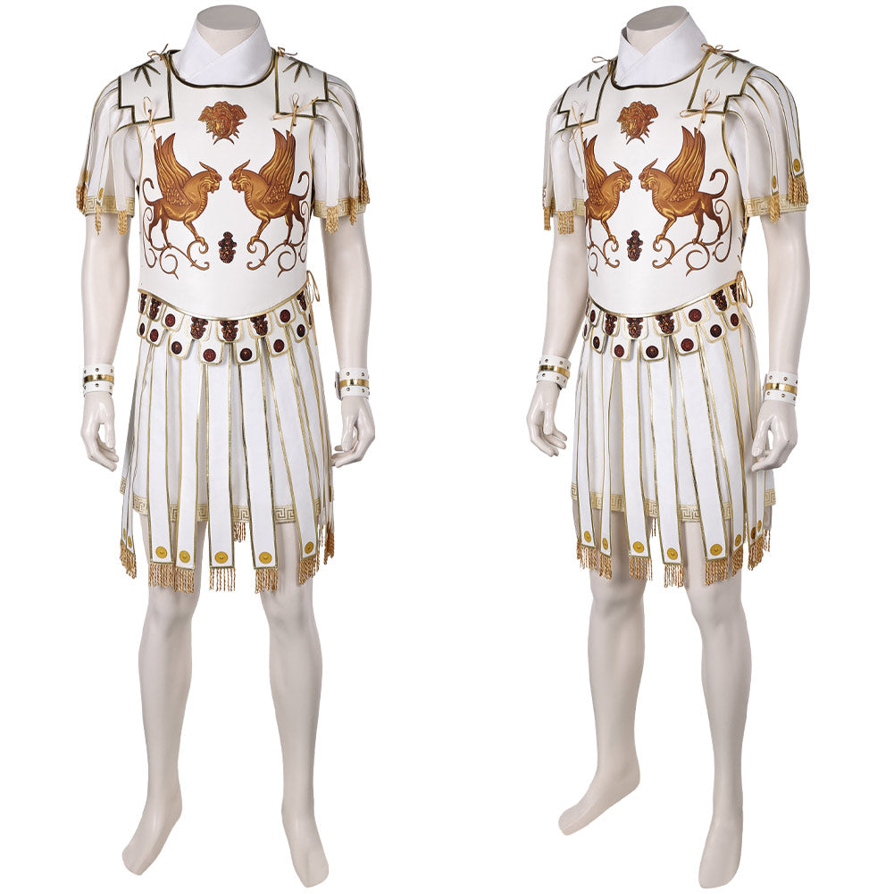 Gladiator 2(2024) Marcus Acacius Tenue Blanche Cosplay Costume